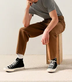 American Vintage Tee-shirt Homme manches courtes Devon Ardoise Vintage*Homme Tee-Shirts