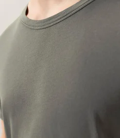 American Vintage Tee-shirt Homme manches courtes Devon Ardoise Vintage*Homme Tee-Shirts