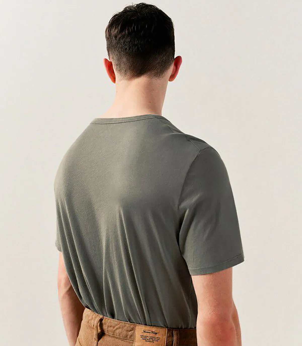 American Vintage Tee-shirt Homme manches courtes Devon Ardoise Vintage*Homme Tee-Shirts