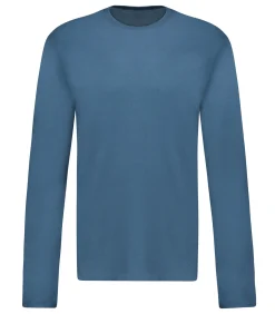 Majestic Filatures Tee-shirt homme Manches longues en Coton et Cachemire*Homme Tee-Shirts