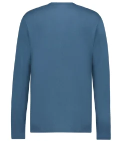 Majestic Filatures Tee-shirt homme Manches longues en Coton et Cachemire*Homme Tee-Shirts