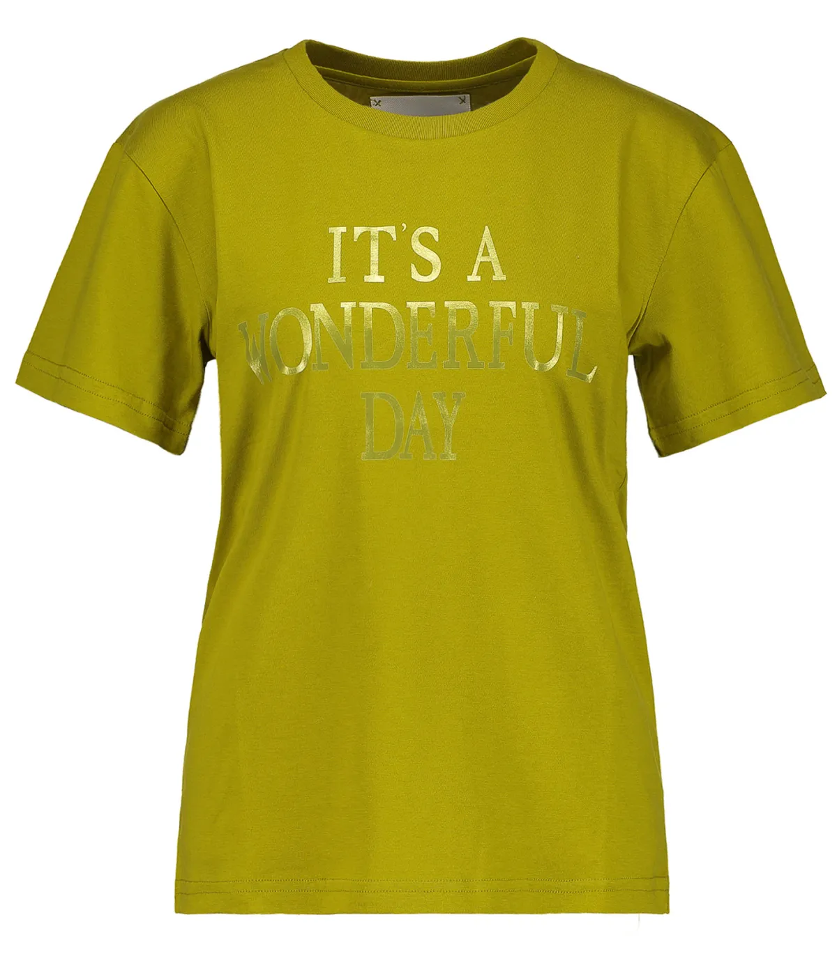 Alberta Ferretti Tee-shirt It's Wonderful Day, jaune*Femme Hauts