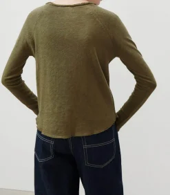 American Vintage Tee-shirt Sonoma Manches Longues Col Bateau Vintage*Femme Hauts