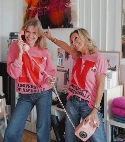 Newtone Tee-shirt Starlight Letters Nashville*Femme Hauts