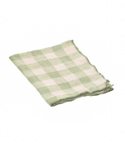 Maison de Vacances Torchon Bourdon Toile Vintage Vichy 43 x 75 cm* Linge De Cuisine