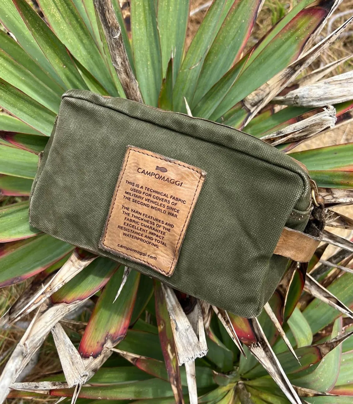 Campomaggi Trousse de toilette Carcoat Canvas Militaire*Femme Pochettes|Sacs