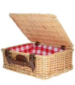 Les Jardins de la Comtesse Valisette de Pique-Nique Carreaux Rouges et Blanc* Accessoires De Voyage