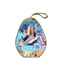 Find Your California Vanity ovale vintage customisé 31 x 25 x 15 cm* Accessoires De Voyage