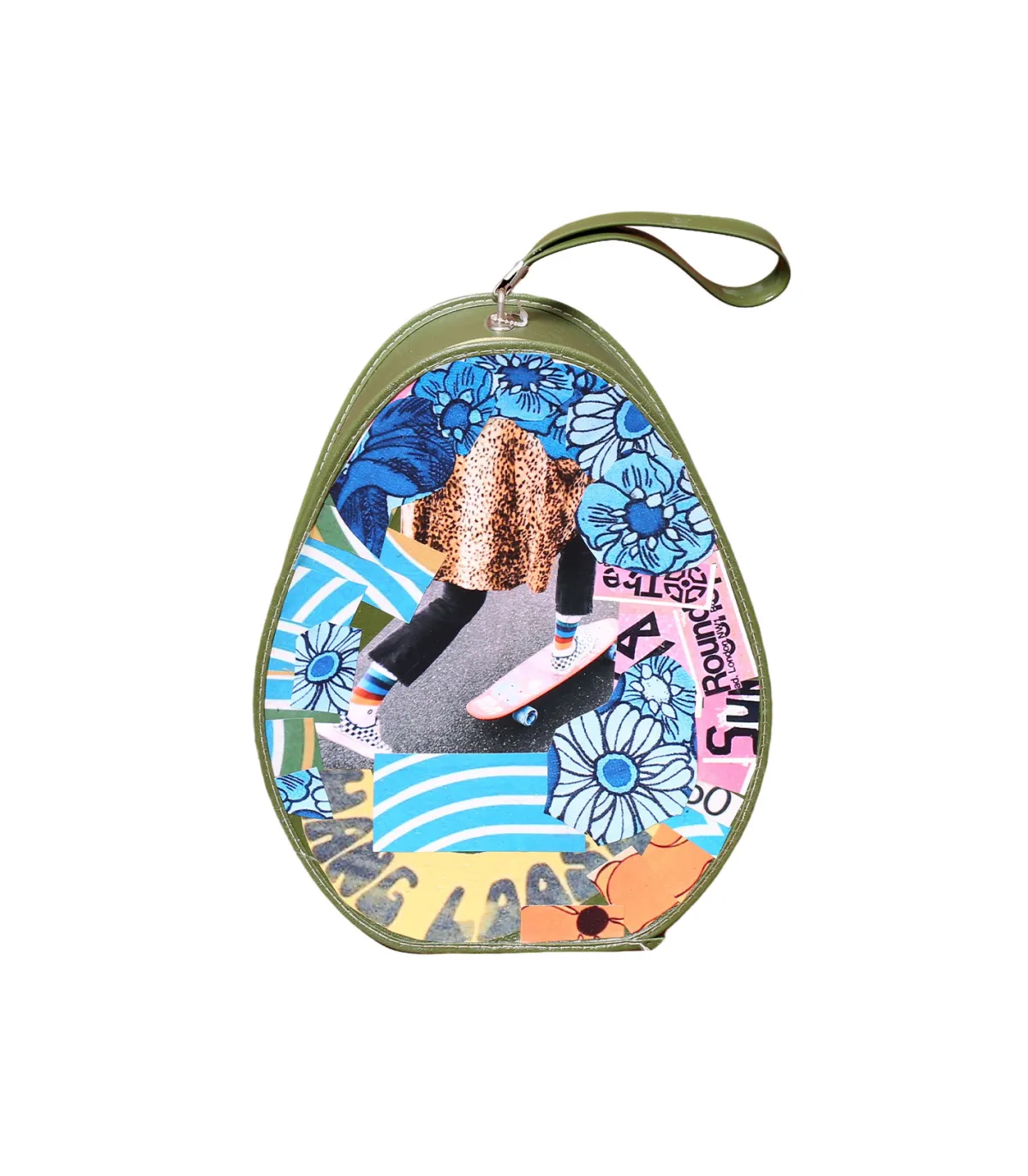 Find Your California Vanity ovale vintage customisé 31 x 25 x 15 cm* Accessoires De Voyage