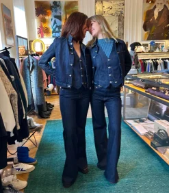 Agathe de la Fontaine Veste Bombing Denim Indigo*Femme Manteaux & Vestes