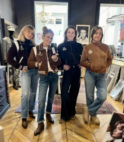 Sporty & Rich Veste de survêtement en velours NY Crest*Femme Manteaux & Vestes