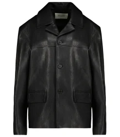 Frame Veste en Cuir Noir*Femme Manteaux & Vestes