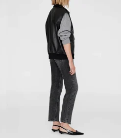 Anine Bing Veste en Cuir Sans Manches Sonnie Black*Femme Manteaux & Vestes