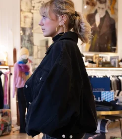 Nine in the Morning Veste en Denim Emma Noir*Femme Manteaux & Vestes