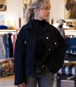 Nine in the Morning Veste en Denim Emma Noir*Femme Manteaux & Vestes