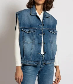 ASKK NY Veste en Denim Sans Manches Bogart*Femme Manteaux & Vestes