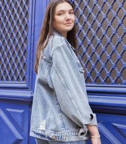 Anine Bing Veste en jean oversize Rory vintage blue*Femme Manteaux & Vestes