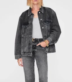 Anine Bing Veste en Jean Rory Steel Grey*Femme Manteaux & Vestes