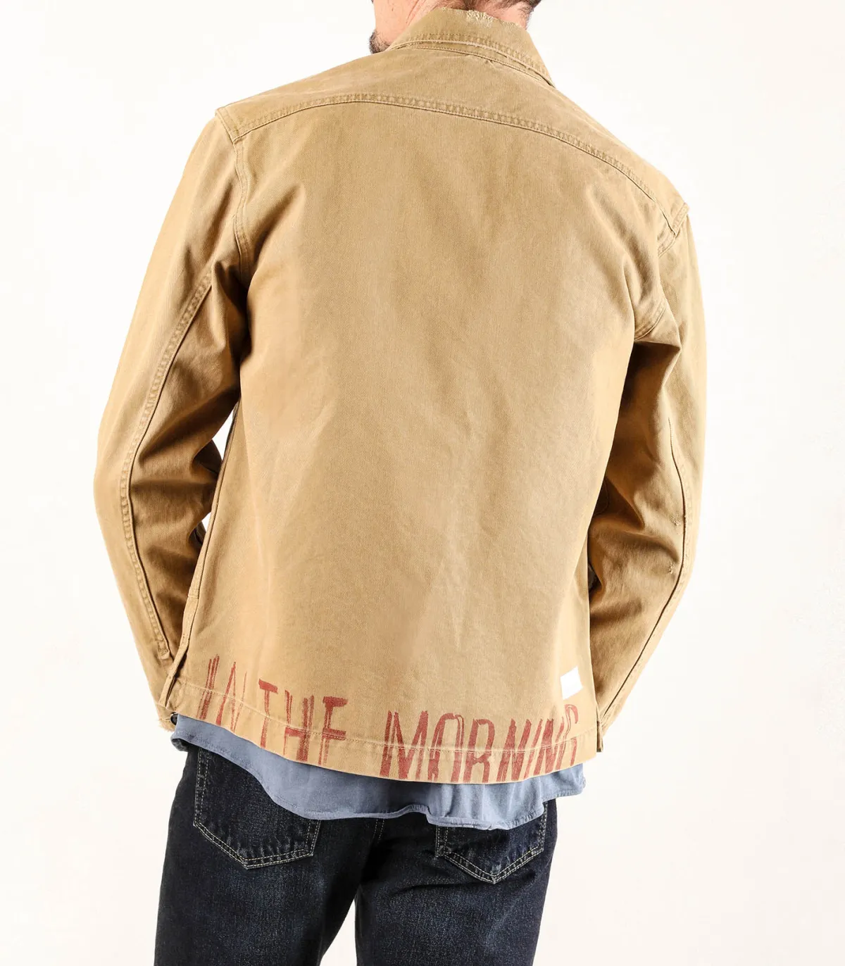 Nine in the Morning Veste en toile Homme Andrea Camel*Homme Manteaux & Vestes