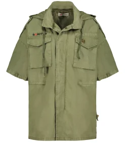 BORO Veste Militaire à Manches Courtes avec Capuche Kiyosu Wild Horses*Femme Manteaux & Vestes