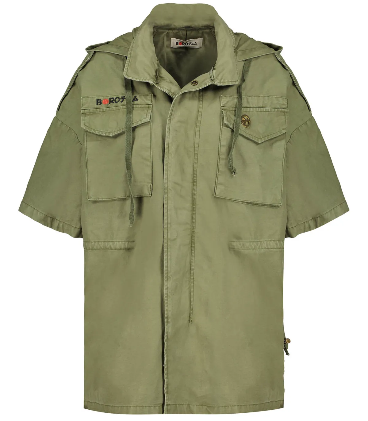 BORO Veste Militaire à Manches Courtes avec Capuche Kiyosu Wild Horses*Femme Manteaux & Vestes