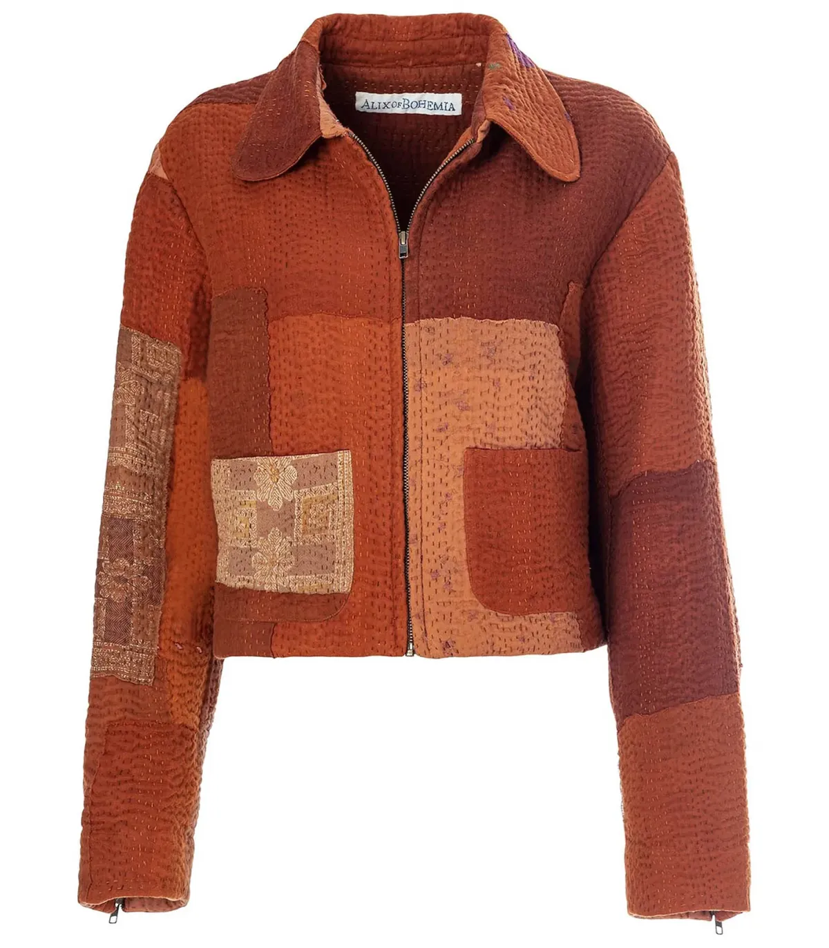 Alix of Bohemia Veste Pietro Earth Kantha*Femme Manteaux & Vestes