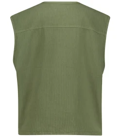 American Vintage Veste Sans Manches Rygybay Kaki*Femme Manteaux & Vestes